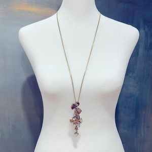 J. Crew pendant necklace with gemstones